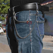 Load image into Gallery viewer, Long Metal Wallet Chain Leash Pant Jean Keychain Ring Clip Men&#39;s Hip Hop Jewelry