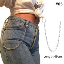 Load image into Gallery viewer, Long Metal Wallet Chain Leash Pant Jean Keychain Ring Clip Men&#39;s Hip Hop Jewelry