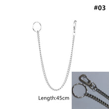 Load image into Gallery viewer, Long Metal Wallet Chain Leash Pant Jean Keychain Ring Clip Men&#39;s Hip Hop Jewelry