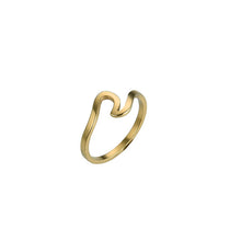 Load image into Gallery viewer, Boho Silver Wave Ring Rose Gold Ring Love Engagemen Ring Wedding Rings for Women Accessories Anillos Mujer Bague Femme